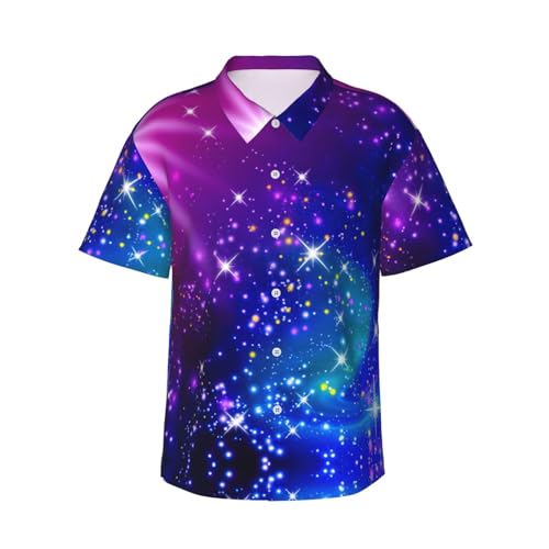 Chemise hawaïenne homme pour vos soirées de vacances - Look décontracté imprimé étoilé chic