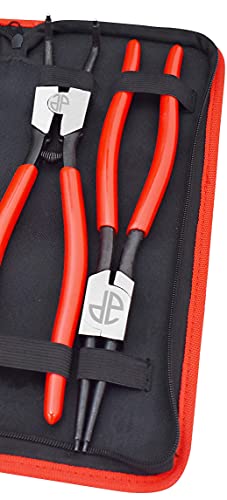 Astro Pneumatic Tool 94222 13" 4Pc Large Internal/External Snap Ring Pliers , Black #TOP2