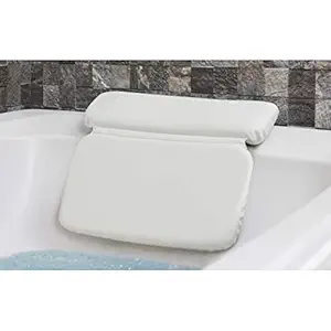 Epica 2X-Thick Luxury Spa Bath Pillow, SuperGrip Suction Cups (Rectangle)