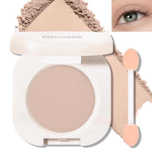 Wugbc Nude Brown Matte Eyeshadow Palette, Single Eye Shadow High Pigment sombras para ojos Neutral...