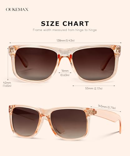 Polarized Sunglasses for Women, 3 Pack UV400 Trendy Square Shades, Lightweight Stylish Eyewear for Driving & Travel4