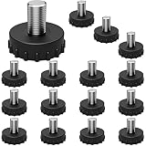 IRENPORU [16 Pack] 5/16-18 Stainless Steel Furniture Leveling Feet Adjustable Screw-in Threaded Glid