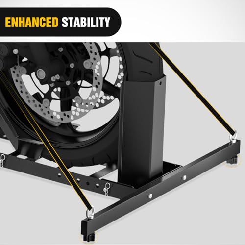 Image of Nilight Motorcycle Wheel Chock Stand for 15 inch-22 inch Wheels