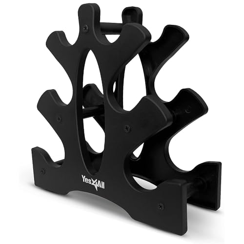 Image of Yes4All Neoprene Coated Dumbbell Hand Weight Sets of 2 - Multiple Weight Options with 15 Colors, Anti-roll, Anti-Slip, Hexagon Shape
