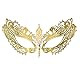 Thmyo Laser-geschnittene Metall Venetianische Damen Maske (Gold 2)