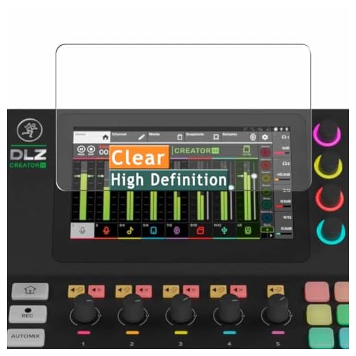 Vaxson 3 Unidades Protector de Pantalla, compatible con Mackie DLZ Creator XS 7" [No Vidrio Templado ] Película Protectora Film Guard