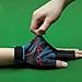 Nazada 1Pcs Pool Glove,Left Hand Cue Sport Glove,Antiskid Elastics Billiards Gloves,3 Finger Pool Gloves Left Hand,for Women,Men