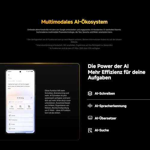 XIAOMI Poco F7 Ultra Smartphone, 16+512GB, Gelb, Handy ohne Vertrag, 50 MP, 120Hz AMOLED Display, Snapdragon...