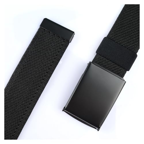 Men Belts Plus Size Big and Tall 100cm To 180cm 39''-71'' Long Stretch Nylon Web Waistband Black Blue Gray2