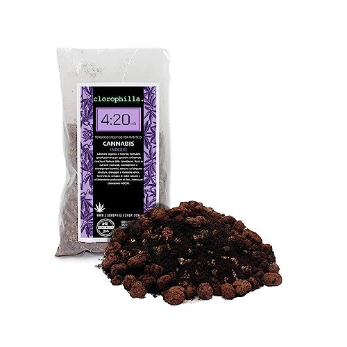 Innovativo Substrato Per Coltivazione di Piante di Cannabis - Terriccio Specifico per Piante di Canapa Cannabacee disponibile indoor e outdoor (4l, INDOOR)