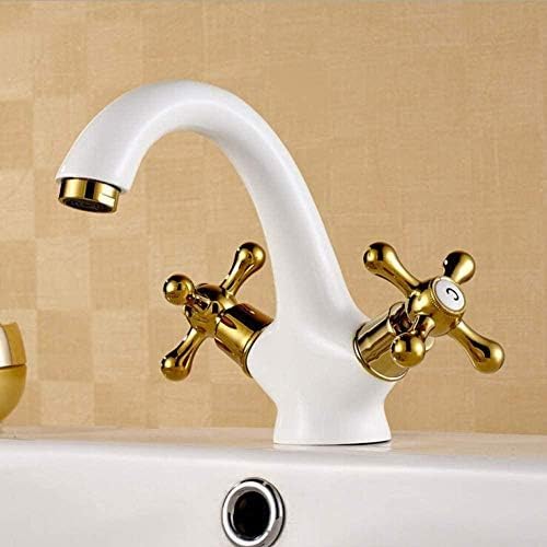 Faucet robinets de cuisine mitigeur laiton double mains eau chaud froid