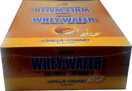 Whey-Wafer encas coupe faim vanille yaourt pour éviter le grignotage lot de 12