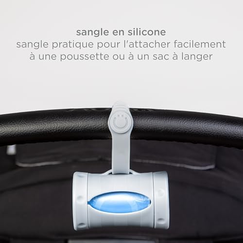 Ubbi Retractable Bag Dispenser for Diaper Bag, Gray - 2