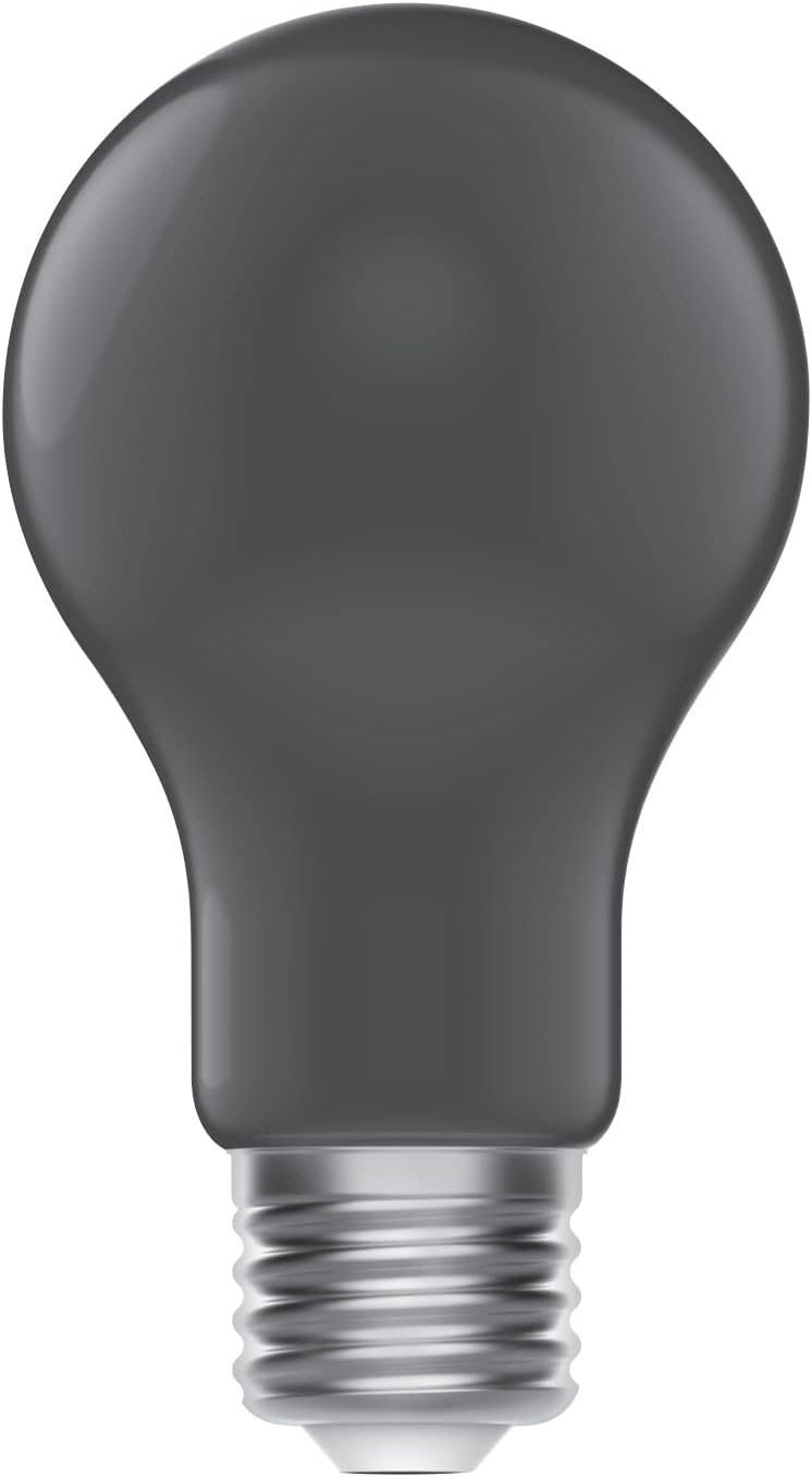 GE Blacklight Bulb, Outdoor Party Light, Glow Light, A19 UV Black Light (6 Pack)