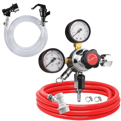 LUCKEG Dual CO2 Regulator with Line Kit