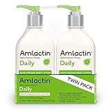 AmLactin Daily Moisturizing Lotion for Dry Skin, 7.9 oz Pump Bottles (Twin Pack), 2-in-1 Moisturizer Body Lotion with 12% Lactic Acid, Dermatologist-Recommended (Packaging May Vary)