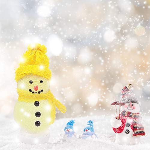 Lámparas de Navidad LED Mini Muñecos de Nieve USB 3 Pcs miniatura 7