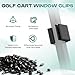 Drive-up Golf Cart Window Clips, Windshield Clips for Golf Cart Fits Club EZGO Yamaha Models Set of 2
