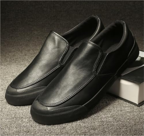 Stitching Detailed Round Toe Loafers for Traveling Driving Office and Work Flat Heel Comfortable Flexible Classic Walking Slip On2