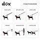 DDOXX Hundeleine Nylon - 2m Hundeleine Große Hunde, 3-Fach Verstellbar - Doppel Welpenleine, 360° Drehbares Drehgelenk, Robust und Langlebig - Große, Grün