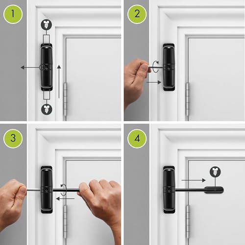 Ideal Security - Automatic Spring Door Closer for Interior Doors, Child & Pet Safe, Stops Door Slamming, Smooth and Quiet Operation, Easy DIY Install, Black by Ideal Security - Image 8
