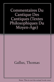 Paperback Thomas Gallus: Commentaires Du Cantique Des Cantiques [French] Book