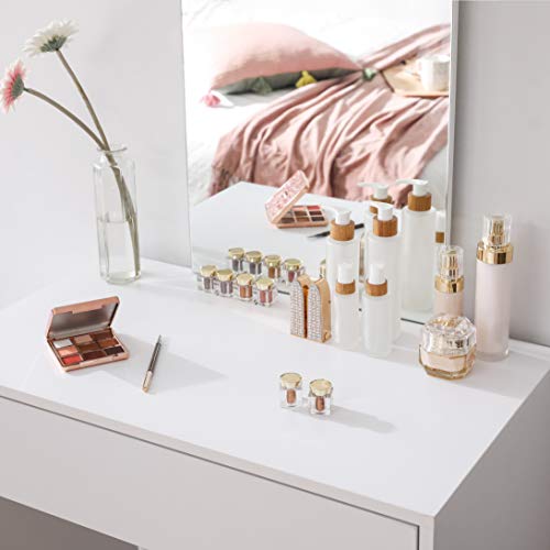 VASAGLE Toeletta spiegeltafel met lade, XXL, voor slaapkamer, minimalistische stijl, wit - Image 5