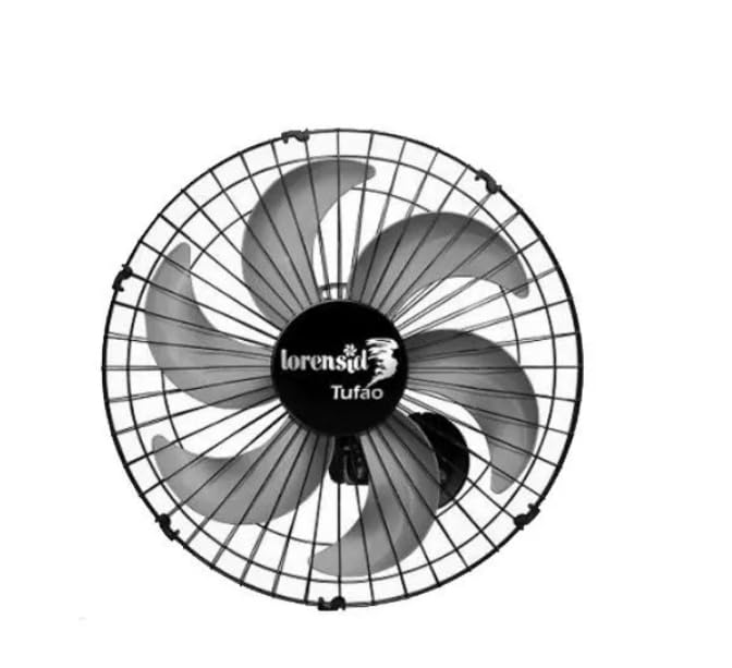 Ventilador de Parede 50cm Tufão Max Loren Sid Preto