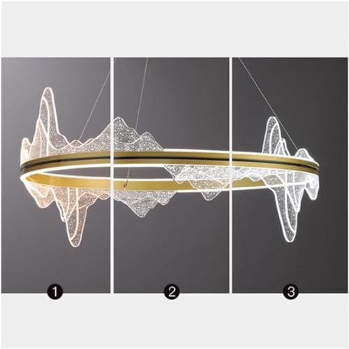 Plafonnier Suspension Dimmable LED avec Anneau Circulaire Intensité Variable - 5