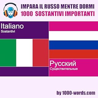 Impara il russo mentre dormi - 1000 sostantivi importanti cover art