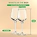 NutriChef 7 oz Crystal Wine Glasses, Set of 4 Elegant Large Red Wine Glasses with Stem for White & Red Wine, Seamless 100% Lead-Free Glassware, Dishwasher Safe Drinkware for Everyday Use