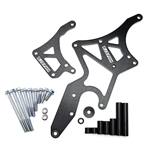 LS Engine Serpentine Bracket Alternator & Power Steering Pump Swap Conversion for Chevrolet LS1 LS2 LS3 LS6 LS7 Engines 4.8L 5.3L 6.0L 6.2L Truck & SUV Engines (Black)