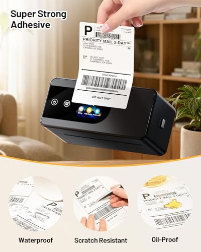 Image of Phomemo 4x6 Thermal Label, Shipping Labels Pack of 250 4x6 Roll Labels, Compatible with Phomemo, Zebra, Rollo, Jadens and Other Thermal Printers