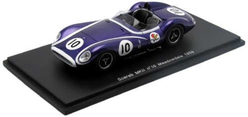 スパーク 1/43 スカラブ SCARAB MKⅡ メドーデール 1959 Amazon | スパーク 1/43 Scarab MKII No10 Meadowdale 1959 完成品