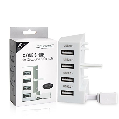 Adapter USB Hub do konsoli Xbox One S – 4 port USB 2.0 z wyświetlaczem LED for Microsoft xbox1 Slim konsoli