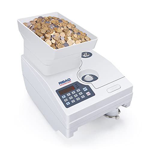 Ribao HCS-3300 High Speed Coin Counter, Heavy Duty Bank Grade Coin Sorter with Large Hopper, Two-Year Warranty by RIBAO TECHNOLOGY - Used condition - Image 3
