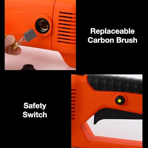 2300W Electric Pipe Threader, Lightweight Pipe Threading Machine, Portable Handheld Pipe Threader Machine with Copper Motor 1/2” 3/4” 1” 1-1/4” 1-1/2” 2” Dies and Carrying Case