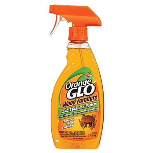 Orange Glo Wood Furniture 2-in-1 Clean and Polish Spray, 16 Ounce (Pack of 2)