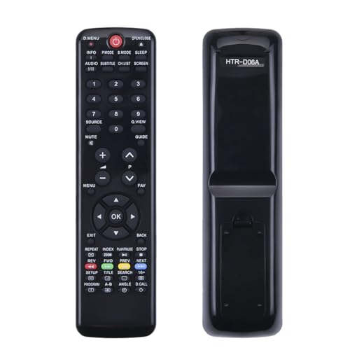 GOUYESHO HTR-D06A Telecomando di ricambio adatto per Haier TV LED L42M1 LT19Z6 LTF22Z6 LTF24Z6 LYF24Z6 L20C11W LE19Z6 LE22Z6 LE24Z6 LE19C600 LE24C600 LE29C810C LE55B1381 LE22G610CF LE24G610CF