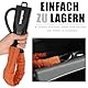 Tevlaphee Lenkradkralle, Lenkradschloss für Auto, Diebstahlsicherung Auto, Diebstahlsicherungen vom Lenkrad bis zur Gurtsteckdose, Strapazierfähig, Universelle Passform, 3 Schlüssel(ORANGE)