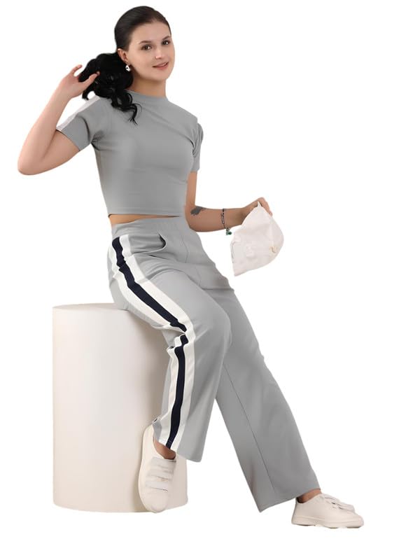 Image of DTR FASHION Women's Active Wear Stretchable Tracksuit | Yoga Wear Suit Set | Casual Wear Tracksuit