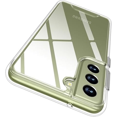 Rayboen Case for Galaxy S21 FE 5G Crystal Clear Designed Non-Slip Shockproof Protection Phone Case, Hard PC Back Flexible TPU Slim Fit Light and Durable Cover for Samsung Galaxy S21 FE 5G Cover