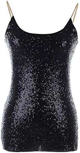 sequin spaghetti strap top