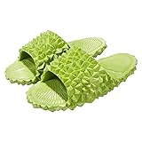 [Ergonomisches Anti-Fatigue-Design]: Womens House-Schuhe mit leicht verzerrter Front- und Rückentwurf.Die Slipper-Front- und Heck-Vibrationssohle bietet Ihnen ein anderes Trageerfahrung.