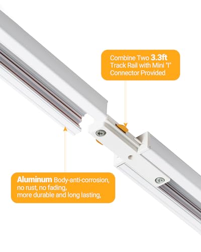 Vanoopee ITK10WW6Z 3-Color Zoomable 6 Light Led Track Lighting Kit thumb #6