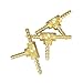 NIGO 3-Way Tee Brass Hose Fitting (3, 1/8" x 1/8" x 1/8" Barb)