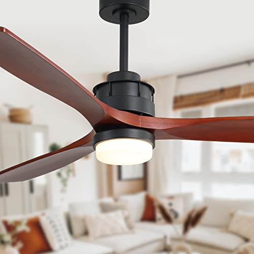 Sofucor 60 inch Ceiling Fan with Lights and Remote, Modern