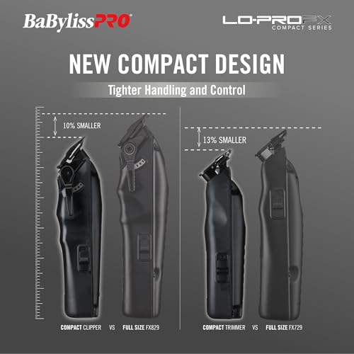 Image of BaBylissPRO High-Performance Compact LO-PROFX Trimmers for Men