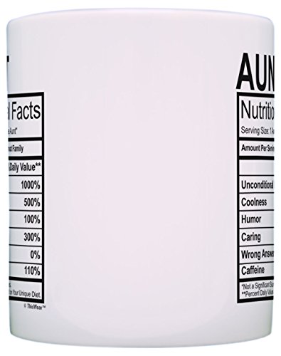 Aunt Uncle Gifts Aunt & Uncle Nutritional Facts Aunt Gifts Uncle Gifts 2 Pack Gift Coffee Mugs Tea Cups White #TOP2
