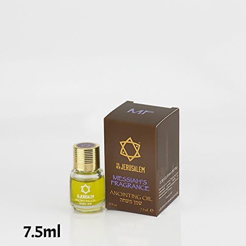 The New Jerusalem 74925 Anointing Oil - Messiahs Fragrance-Clear Glass Bottle - 0.25 oz.